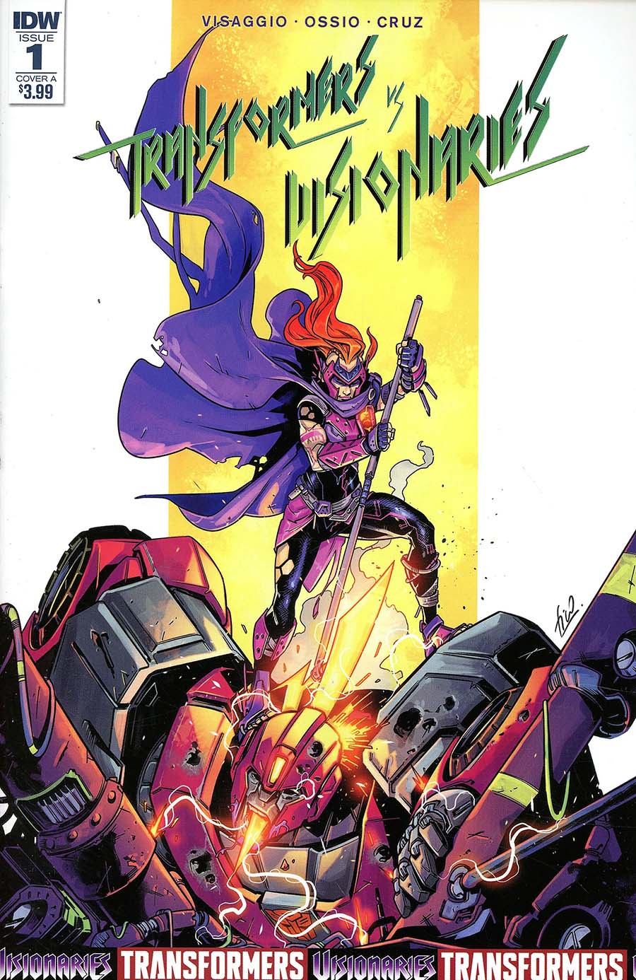 Transformers vs Visionaries #1 Cover A 1st Ptg Regular Fico Ossio Cover