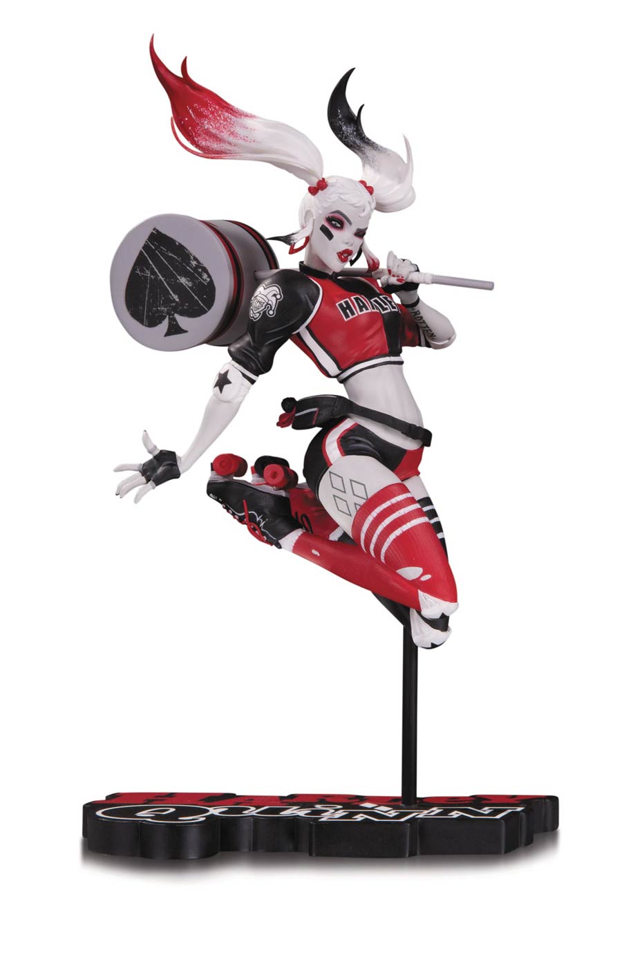 Harley Quinn Red White And Black Statue By Babs Tarr
