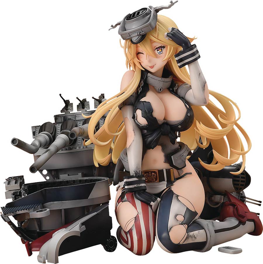 Kancolle Kantai Collection Iowa Half-Damaged 1/8 Scale PVC Figure Heavy Version