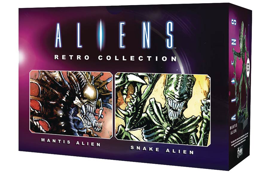 Aliens Retro Figurine Collection #1 Mantis Alien & Snake Alien Set