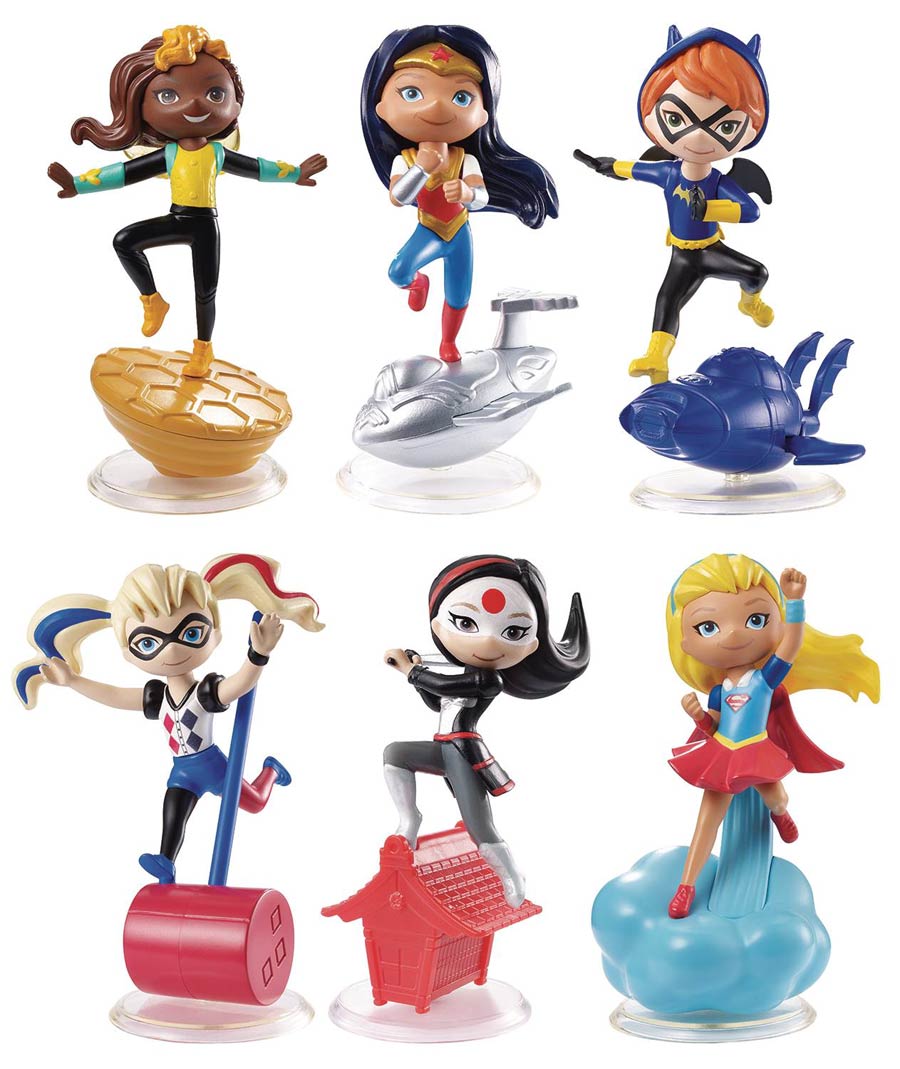 DC Super Hero Girls Vinyl Mini Doll Assortment Case