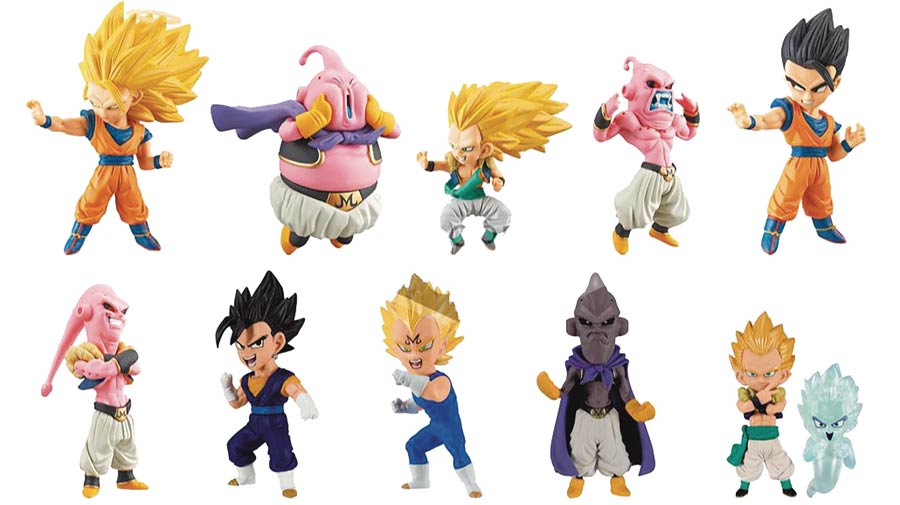 Dragon Ball Super World Collectible Figure Buu Saga Blind Mystery Box Display