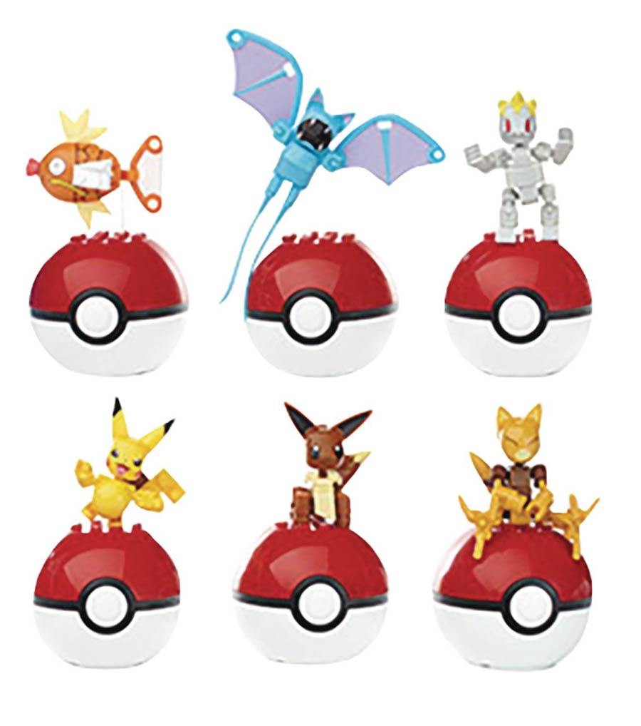 Pokemon Pokeball Mega Construx Building Set Display