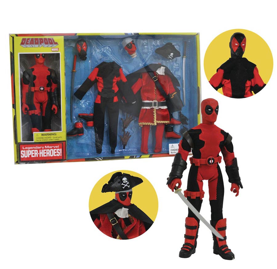 Marvel Retro Cloth Deadpool Vol 2 8-Inch Action Figure Gift Set