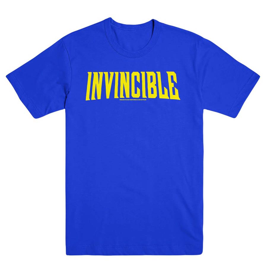 Invincible Logo Blue T-Shirt Large
