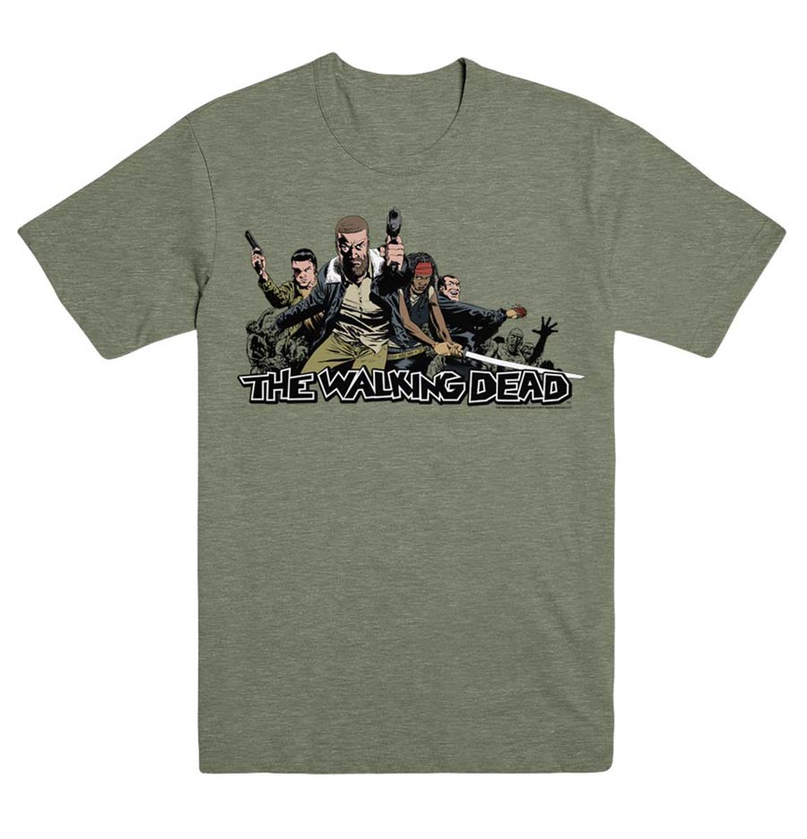 Walking Dead 2017 Ensemble T-Shirt Large