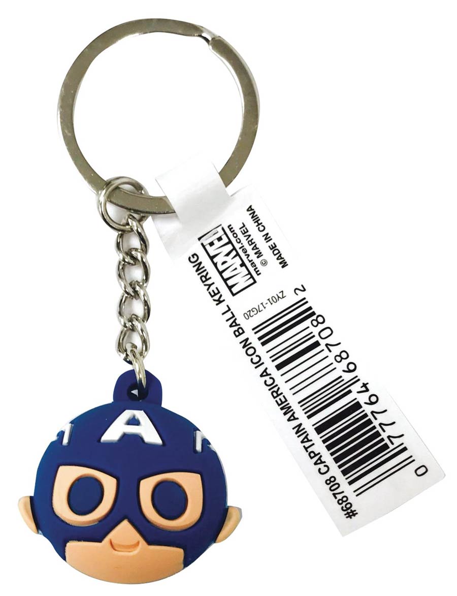 Marvel Icon Ball Keyring - Captain America