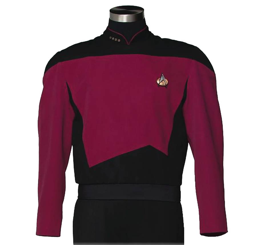 Star Trek The Next Generation Command Burgundy Tunic Replica Large