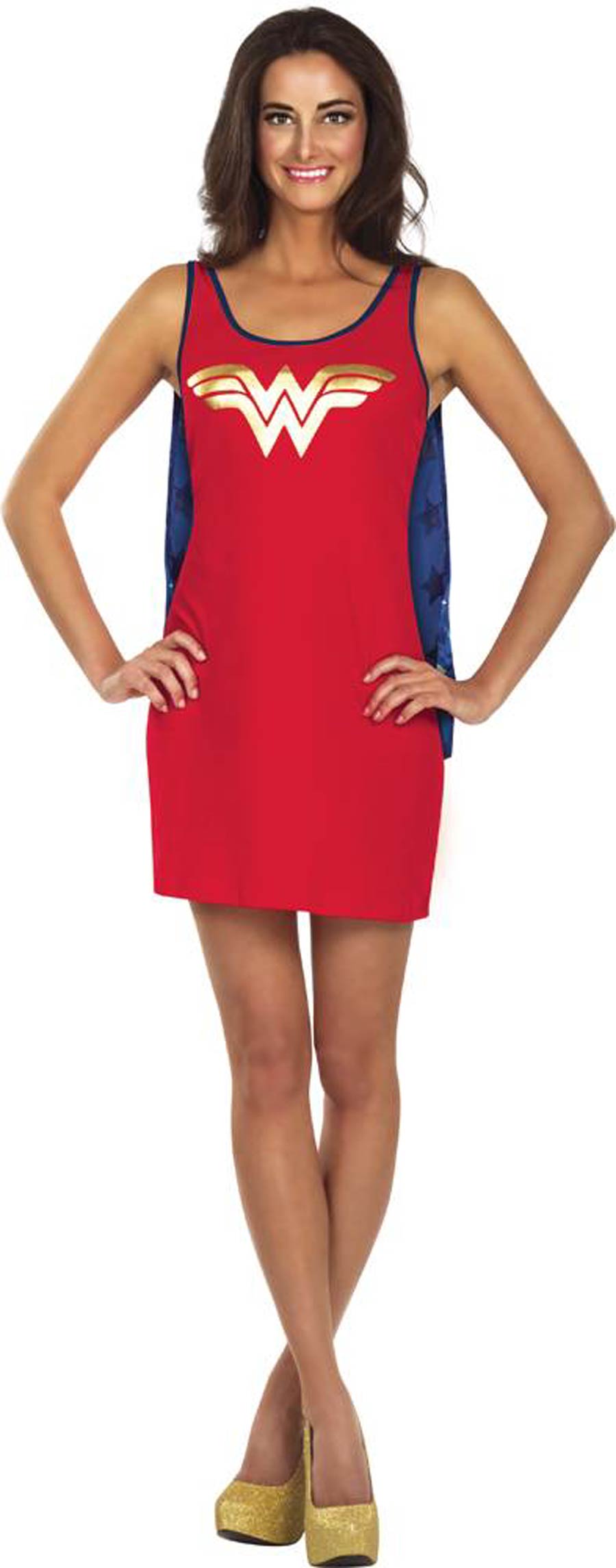 DC Comics Wonder Woman Cape Tank Dress Medium