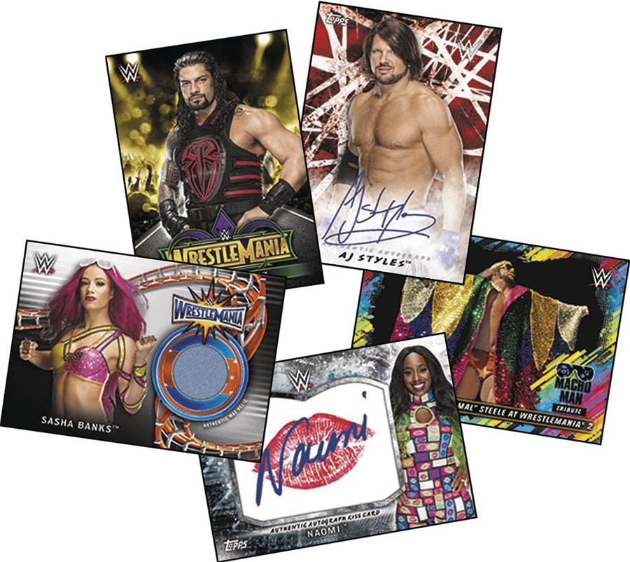 Topps 2018 WWE Road To Wrestlemania Trading Cards Box