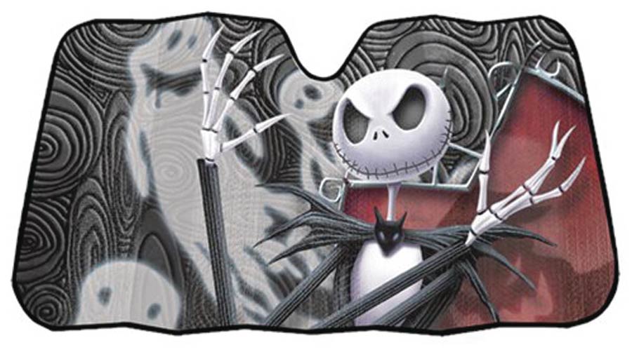 Nightmare Before Christmas Jack Skellington Accordion Auto Sunshade