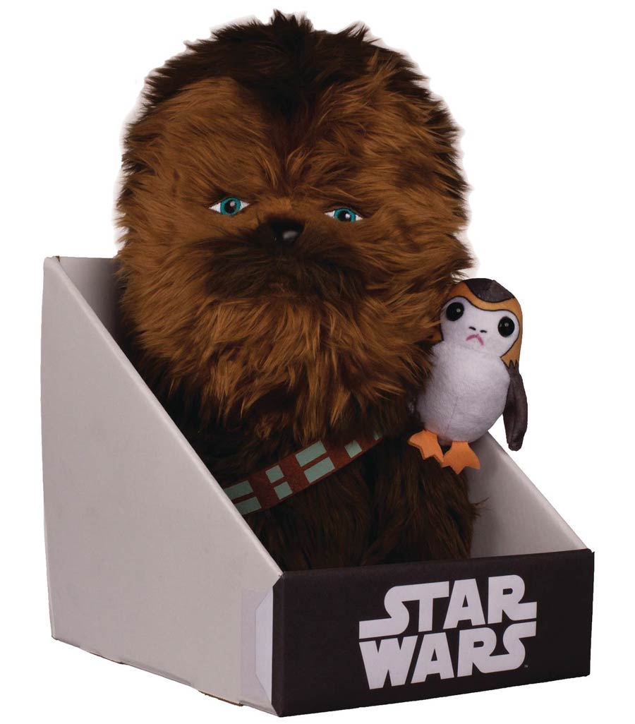Star Wars Episode VIII The Last Jedi 12-Inch Plush - Chewbacca With Porg