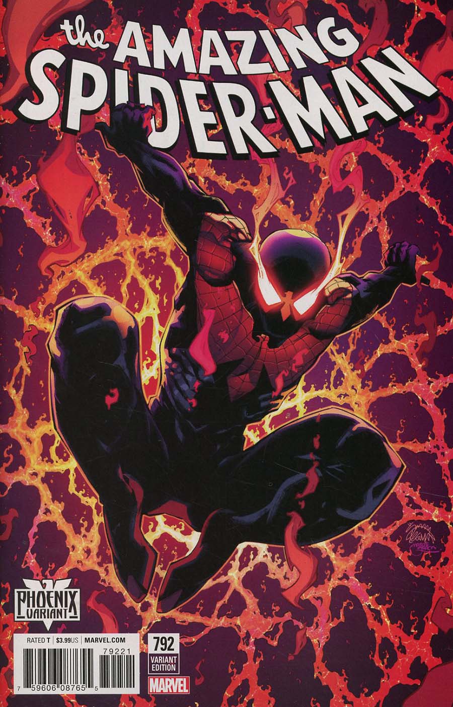 Amazing Spider-Man Vol 4 #792 Cover B Variant Ryan Stegman Phoenix Cover (Venom Inc Part 2)(Marvel Legacy Tie-In)