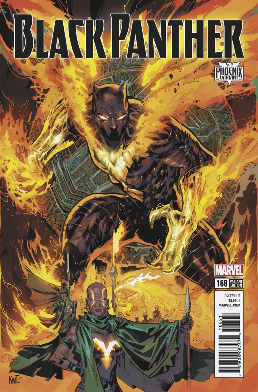Black Panther Vol 6 #168 Cover B Variant Ken Lashley Phoenix Cover (Marvel Legacy Tie-In)