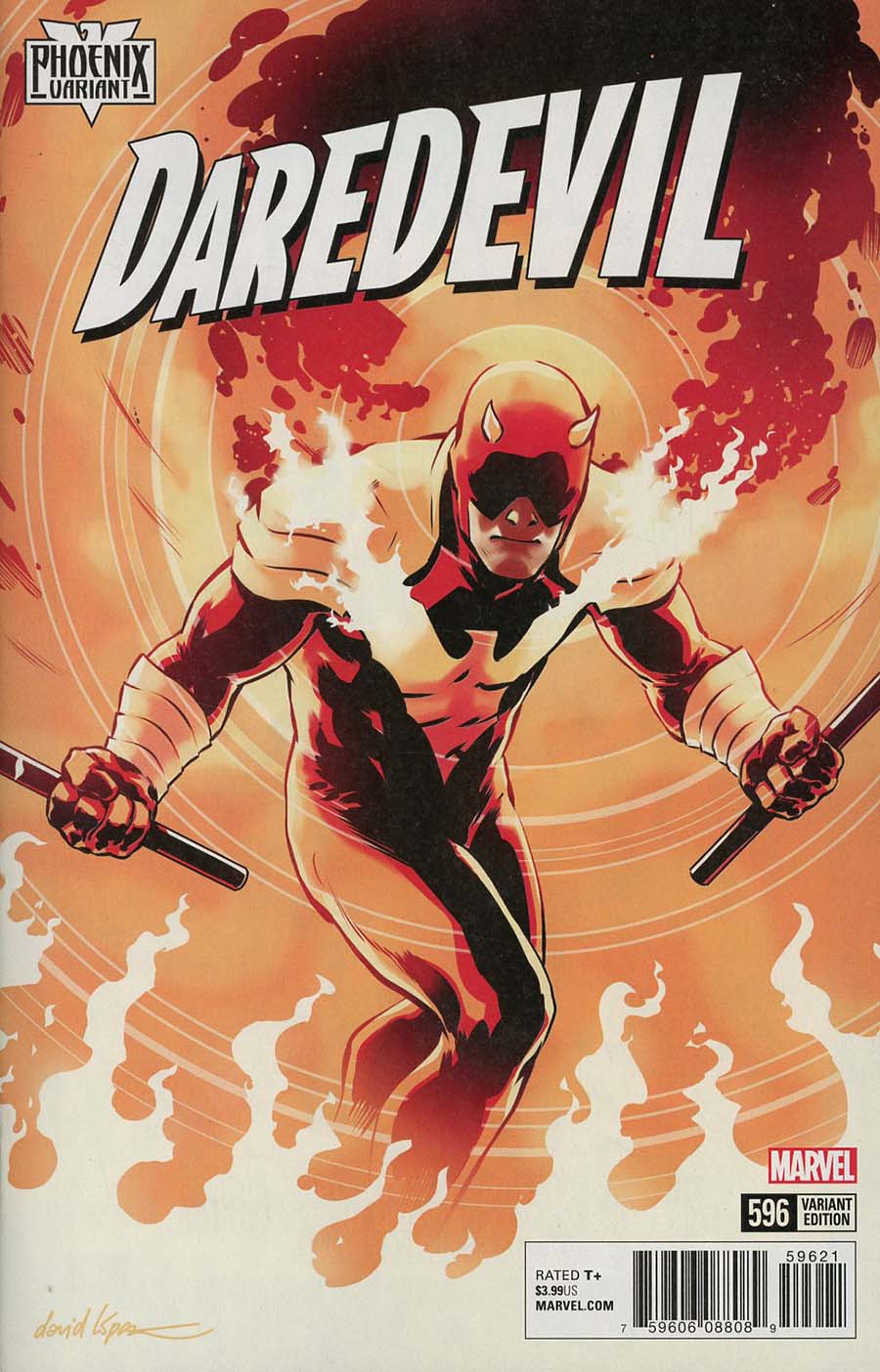 Daredevil Vol 5 #596 Cover B Variant David Lopez Phoenix Cover (Marvel Legacy Tie-In)