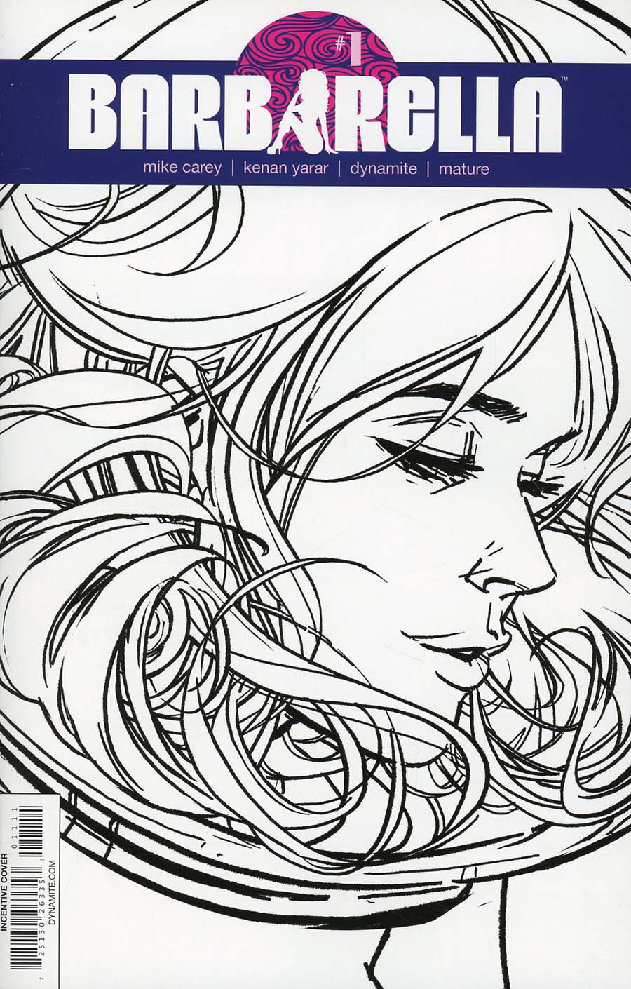 Barbarella #1 Cover M Incentive Annie Wu Black & White Cover