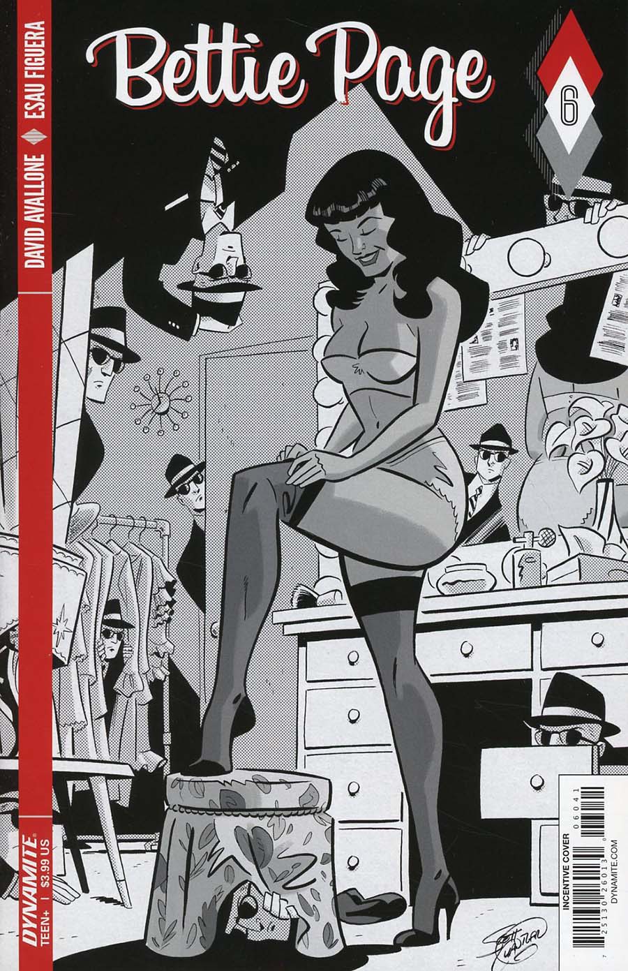 Bettie Page #6 Cover D Incentive Scott Chantler Black & White Cover