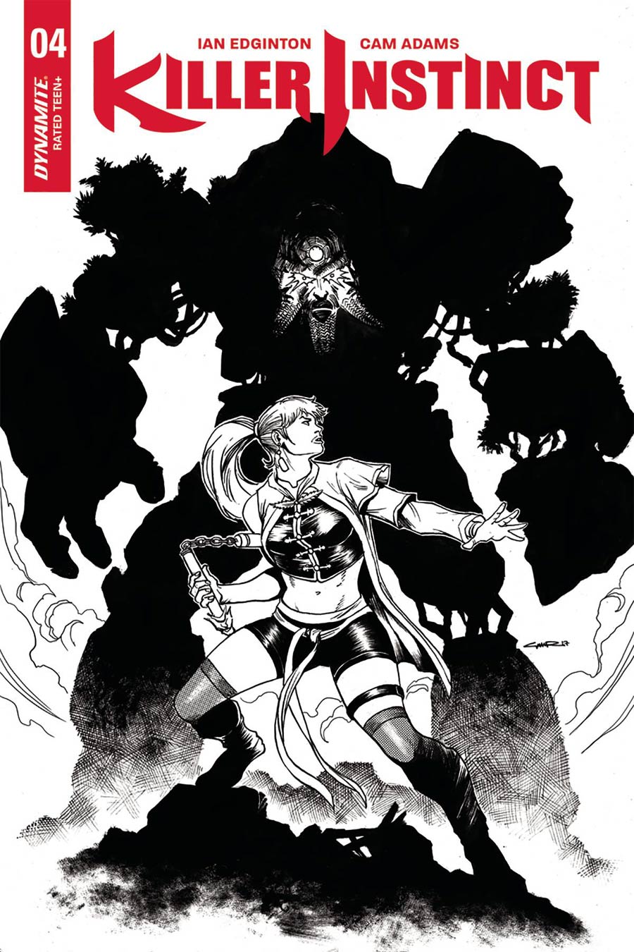 Killer Instinct Vol 2 #4 Cover E Incentive Yildiray Cinar Black & White Cover