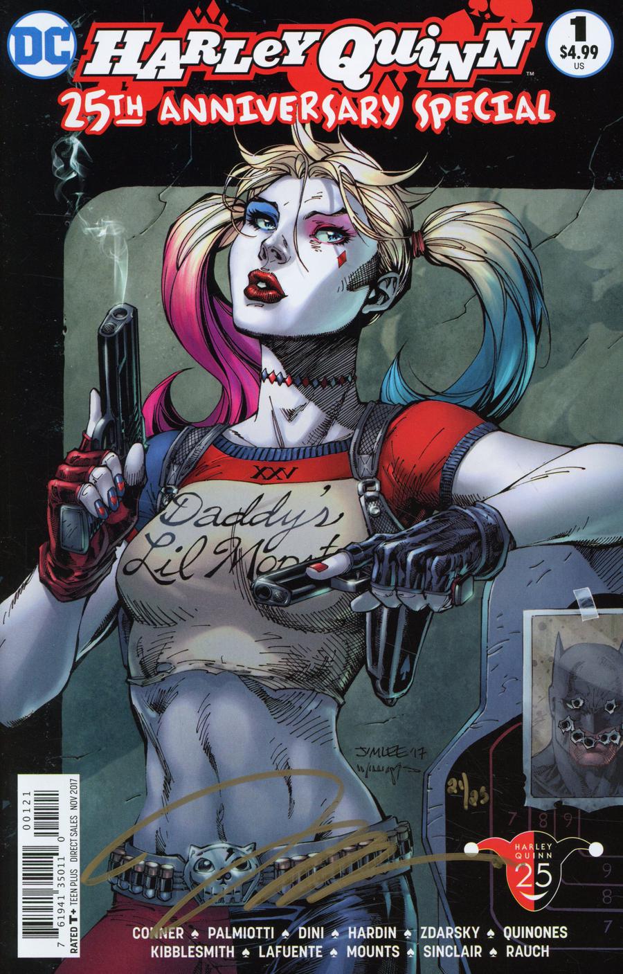 Harley Quinn 25th Anniversary Special #1 Cover D DF Signed By Jim Lee