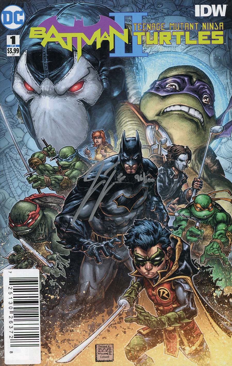 Batman Teenage Mutant Ninja Turtles II #1 Cover C DF Signed By James Tynion IV