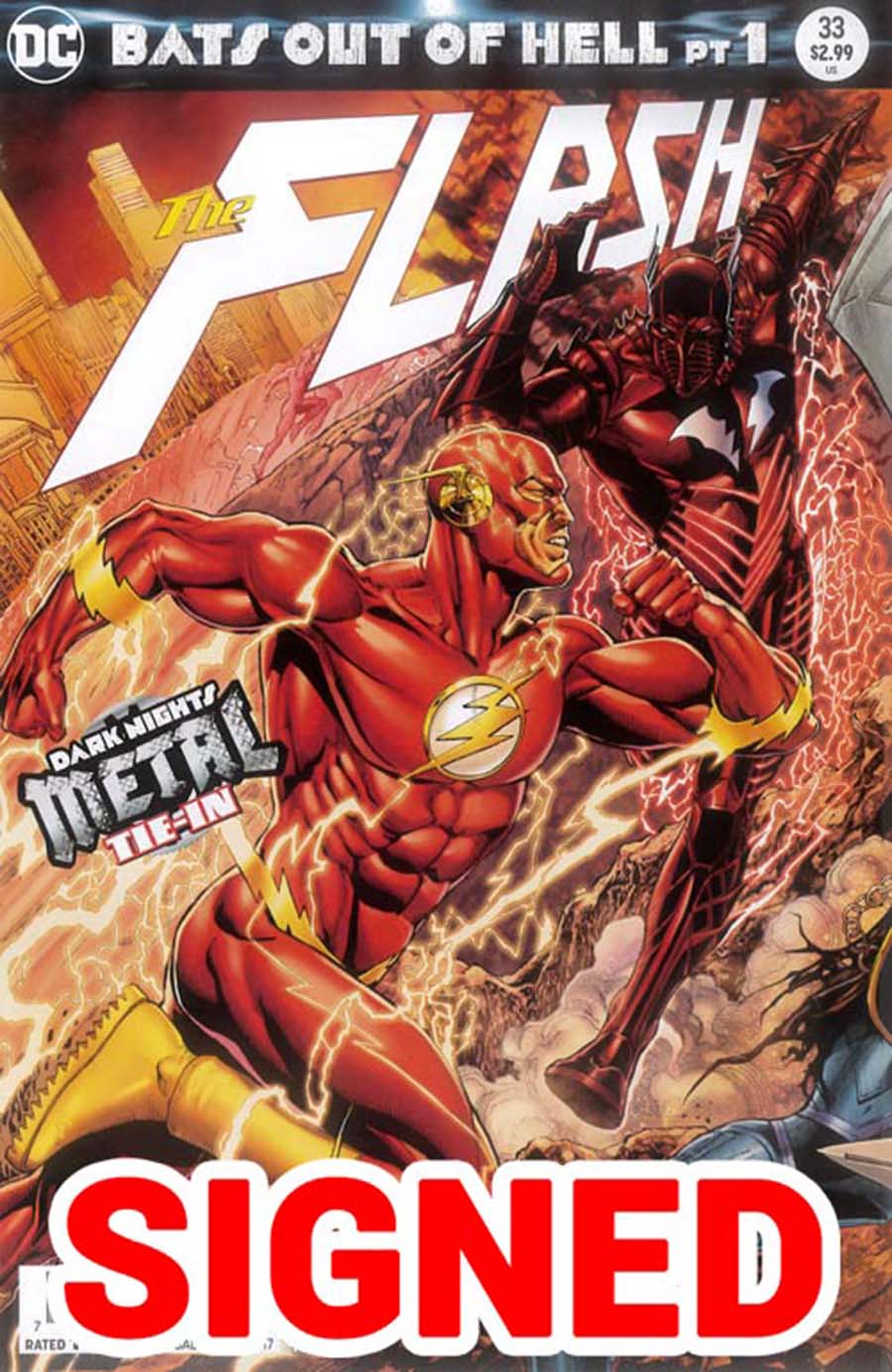 Dark Nights Metal Bats Out Of Hell Collection DF Signed By Ethan Van Sciver