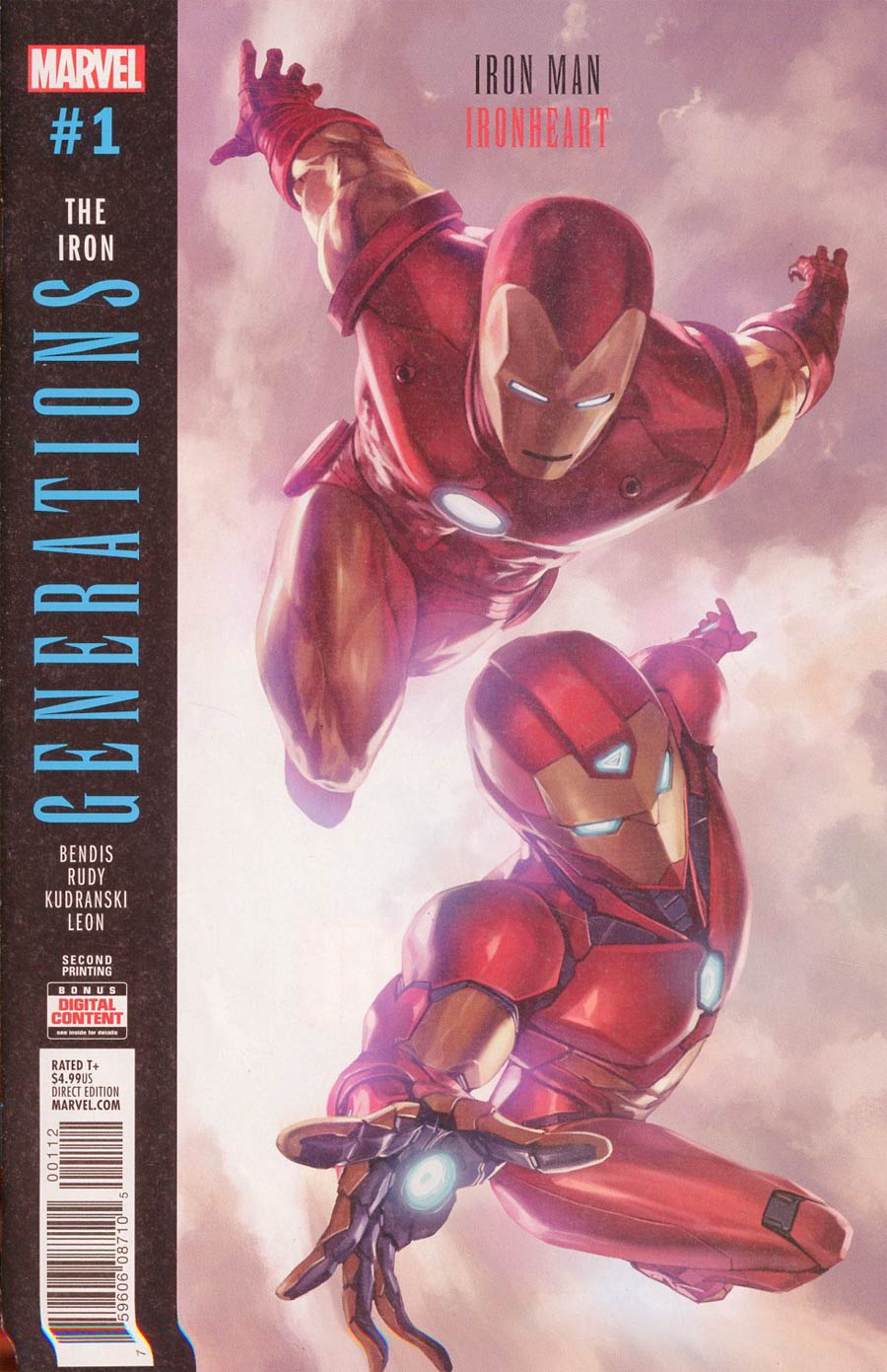 Generations Iron Man & Ironheart #1 Cover E 2nd Ptg Variant Skan Cover