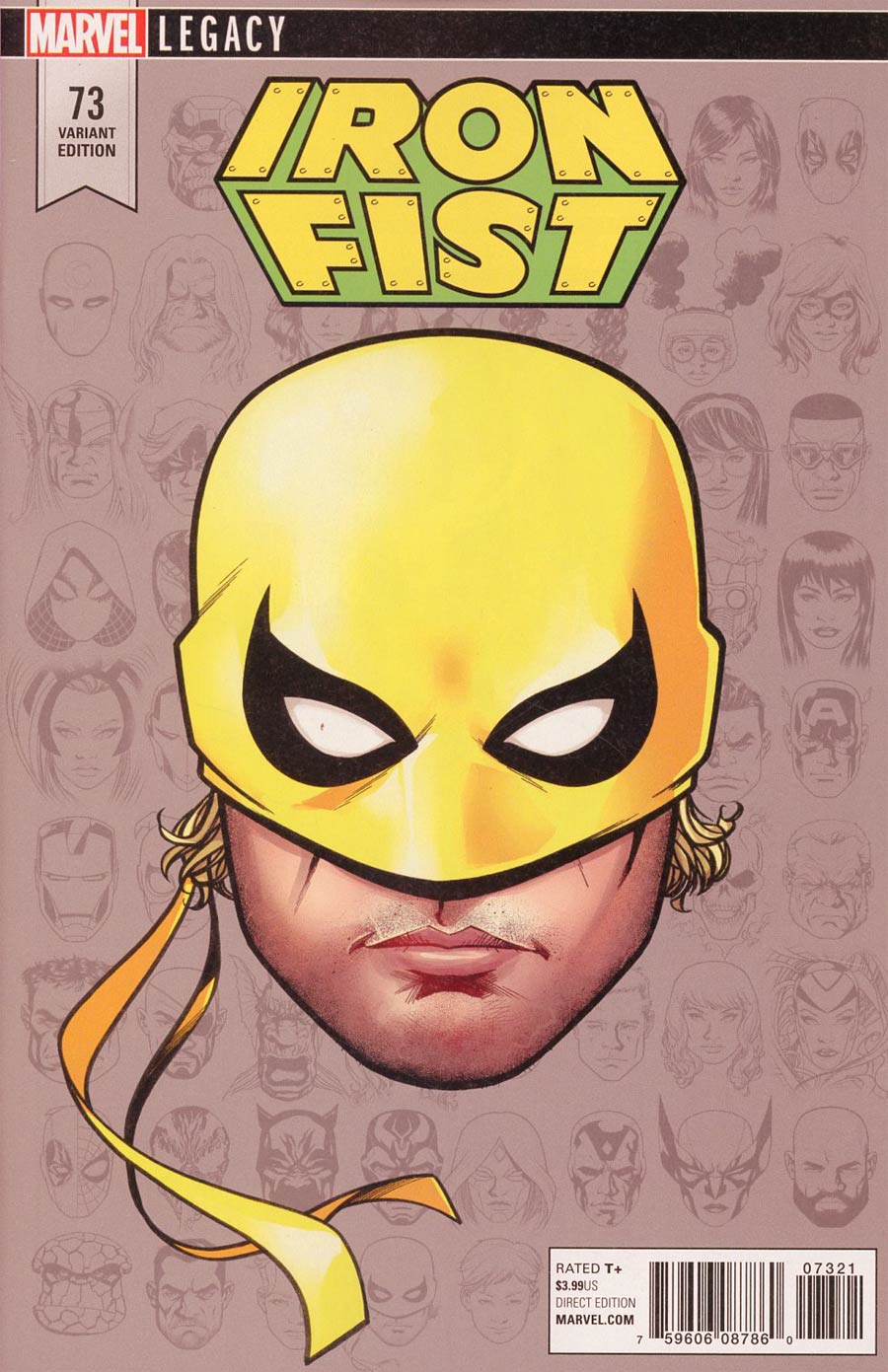 Iron Fist Vol 5 #73 Cover C Incentive Mike McKone Legacy Headshot Variant Cover (Marvel Legacy Tie-In)