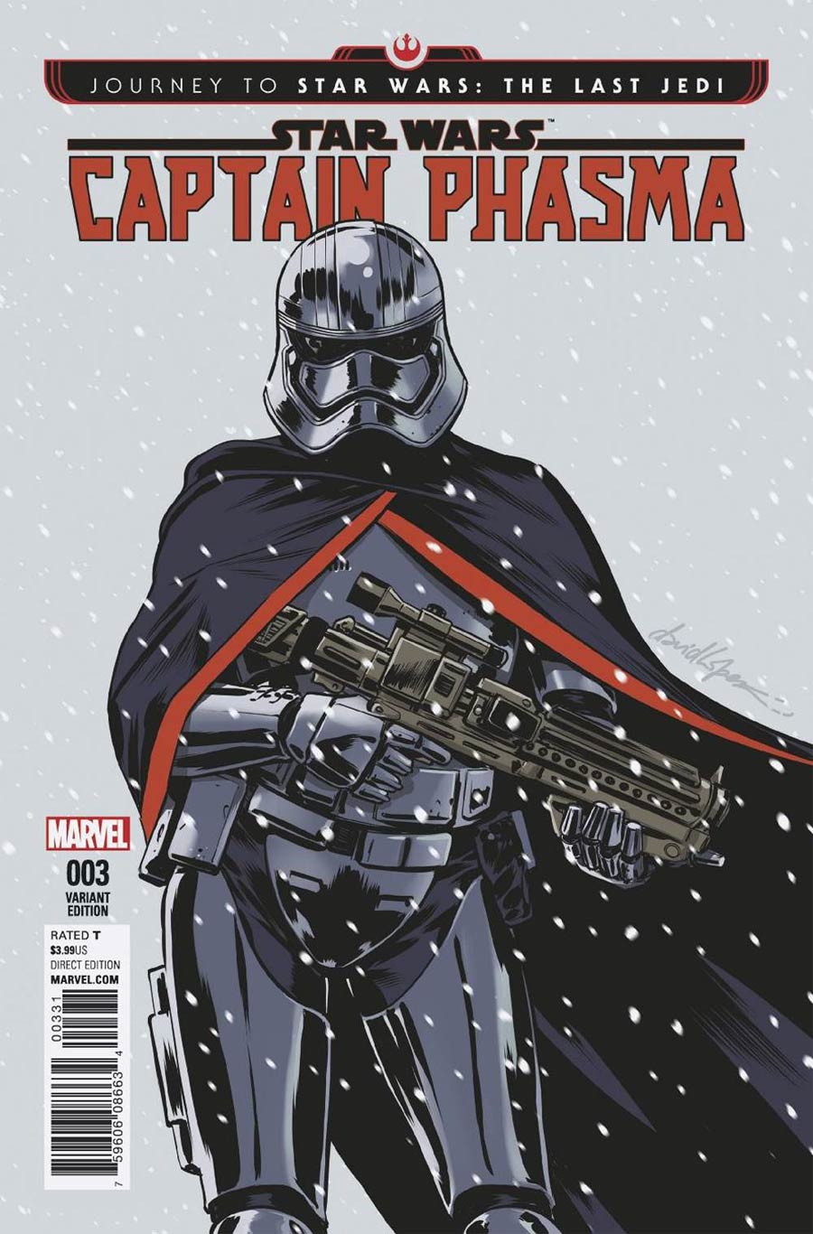 Journey To Star Wars The Last Jedi Captain Phasma #3 Cover D Incentive David Lopez Variant Cover
