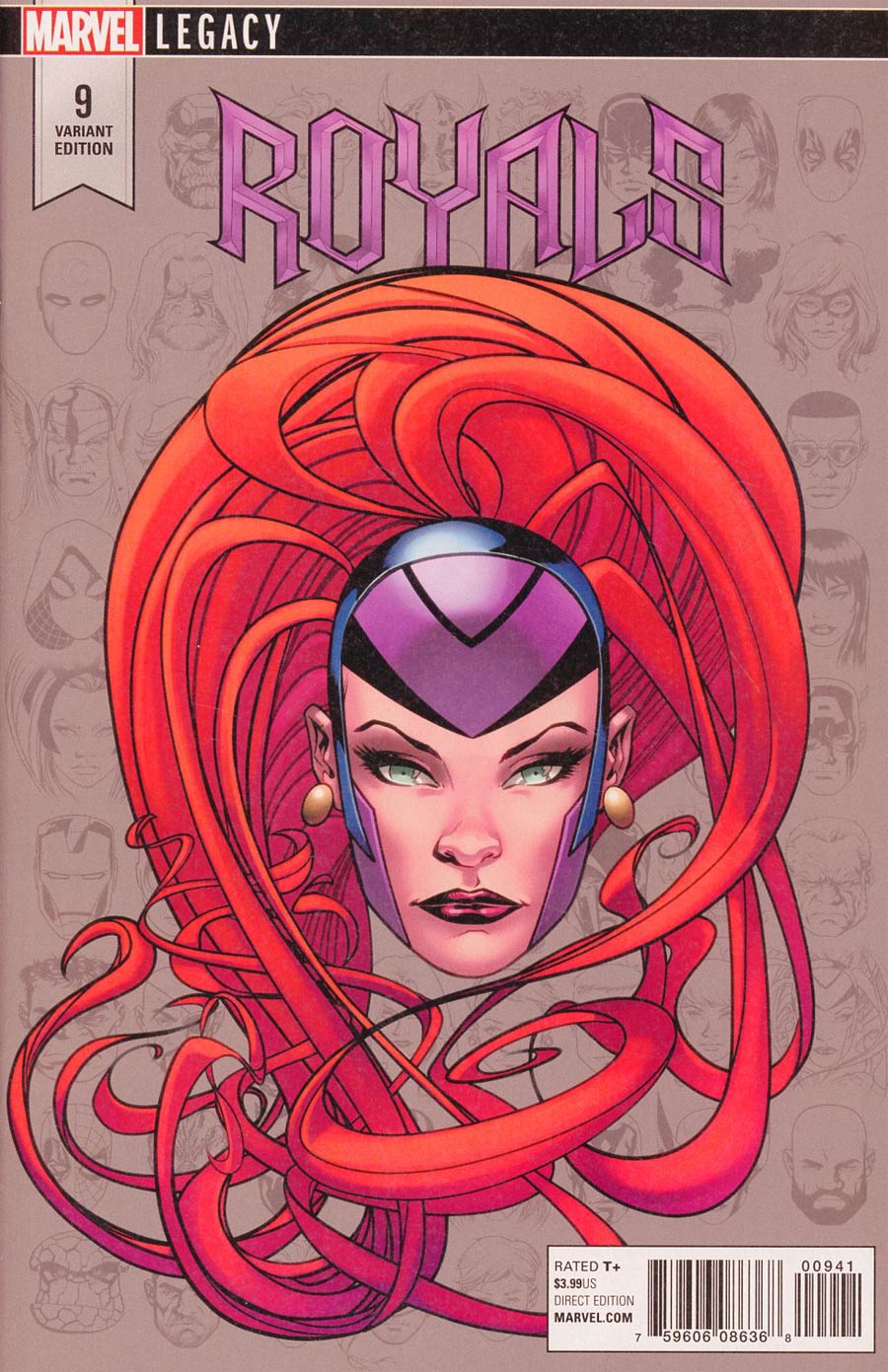 Royals #9 Cover E Incentive Mike McKone Legacy Headshot Variant Cover (Marvel Legacy Tie-In)