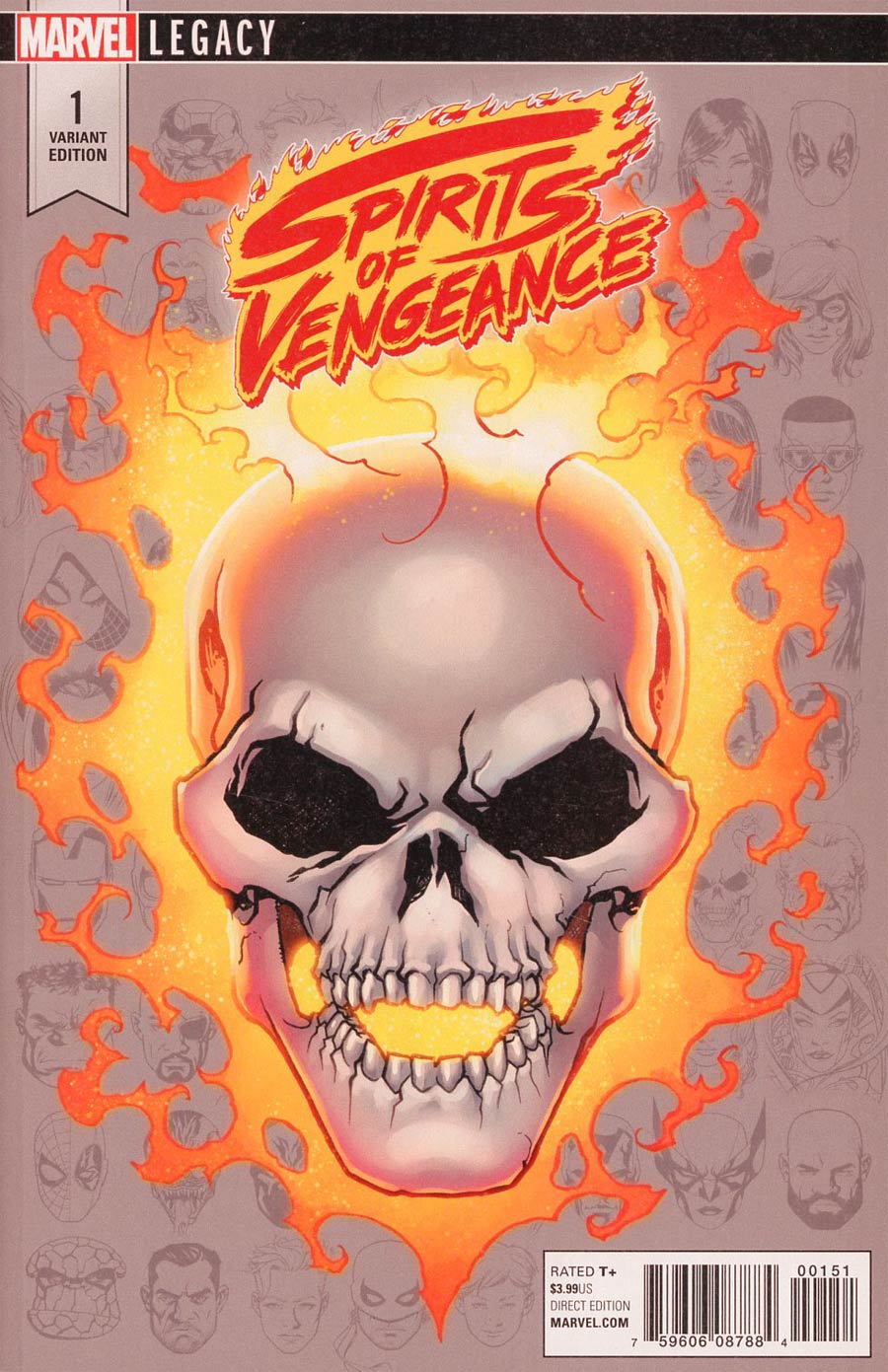 Spirits Of Vengeance #1 Cover E Incentive Mike McKone Legacy Headshot Variant Cover (Marvel Legacy Tie-In)