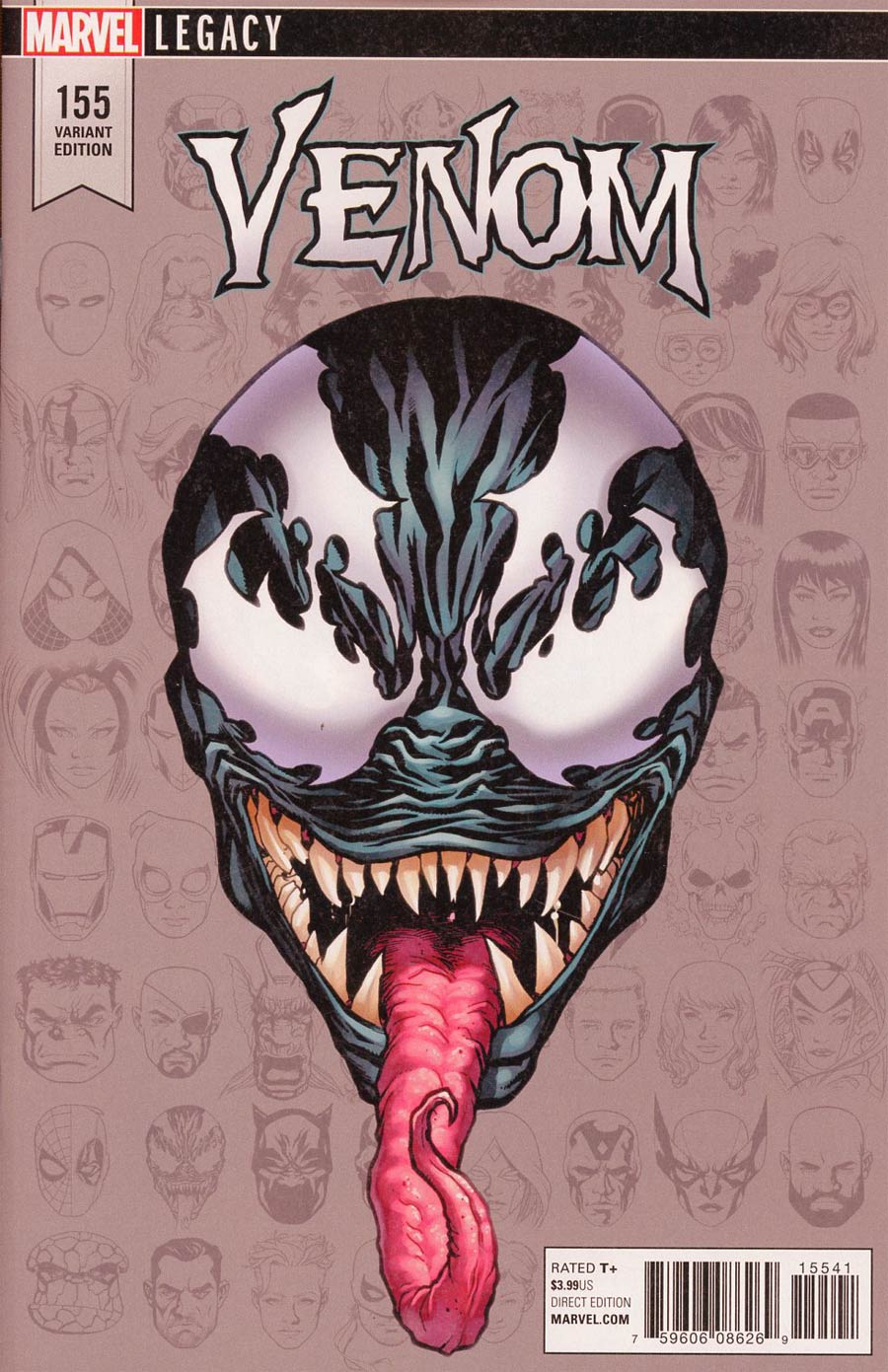 Venom Vol 3 #155 Cover E Incentive Mike McKone Legacy Headshot Variant Cover (Marvel Legacy Tie-In)