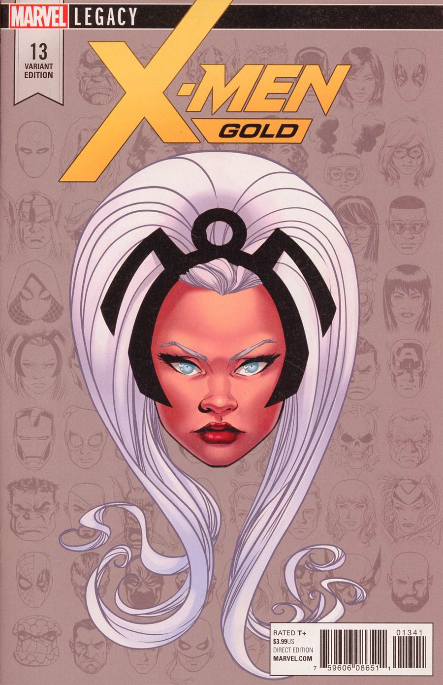 X-Men Gold #13 Cover E Incentive Mike McKone Legacy Headshot Variant Cover (Mojo Worldwide Part 1)(Marvel Legacy Tie-In)