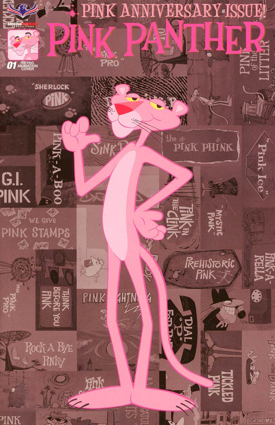 Pink Panther Pink Anniversary Cover D Incentive Retro Animation Variant Cover