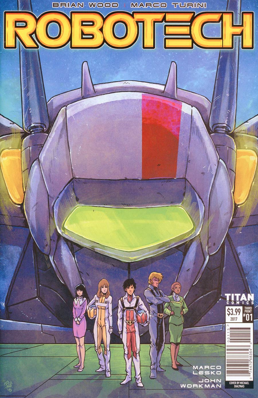 Robotech Vol 3 #1 Cover J 3rd Ptg Variant Michael Dialynas Cover