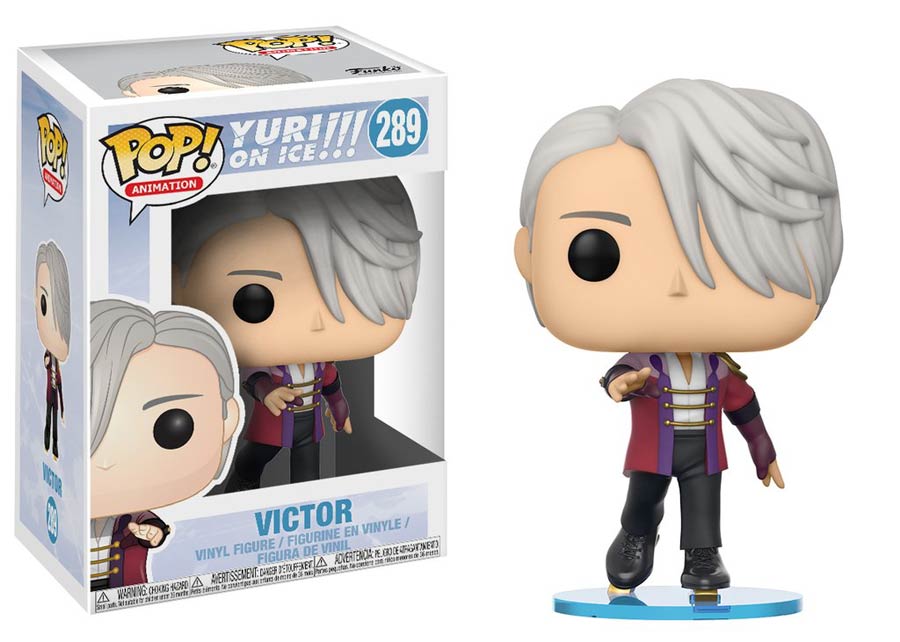 POP Animation 289 Yuri On Ice Victor In Skate Wear Vinyl Figure