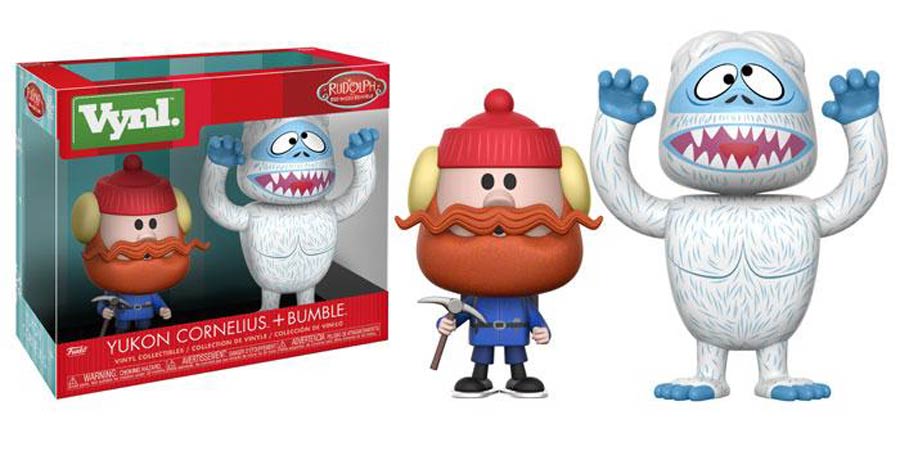 Vynl. Rudolph The Red-Nosed Reindeer Bumble And Yukon Cornelius 2-Pack Vinyl Figure