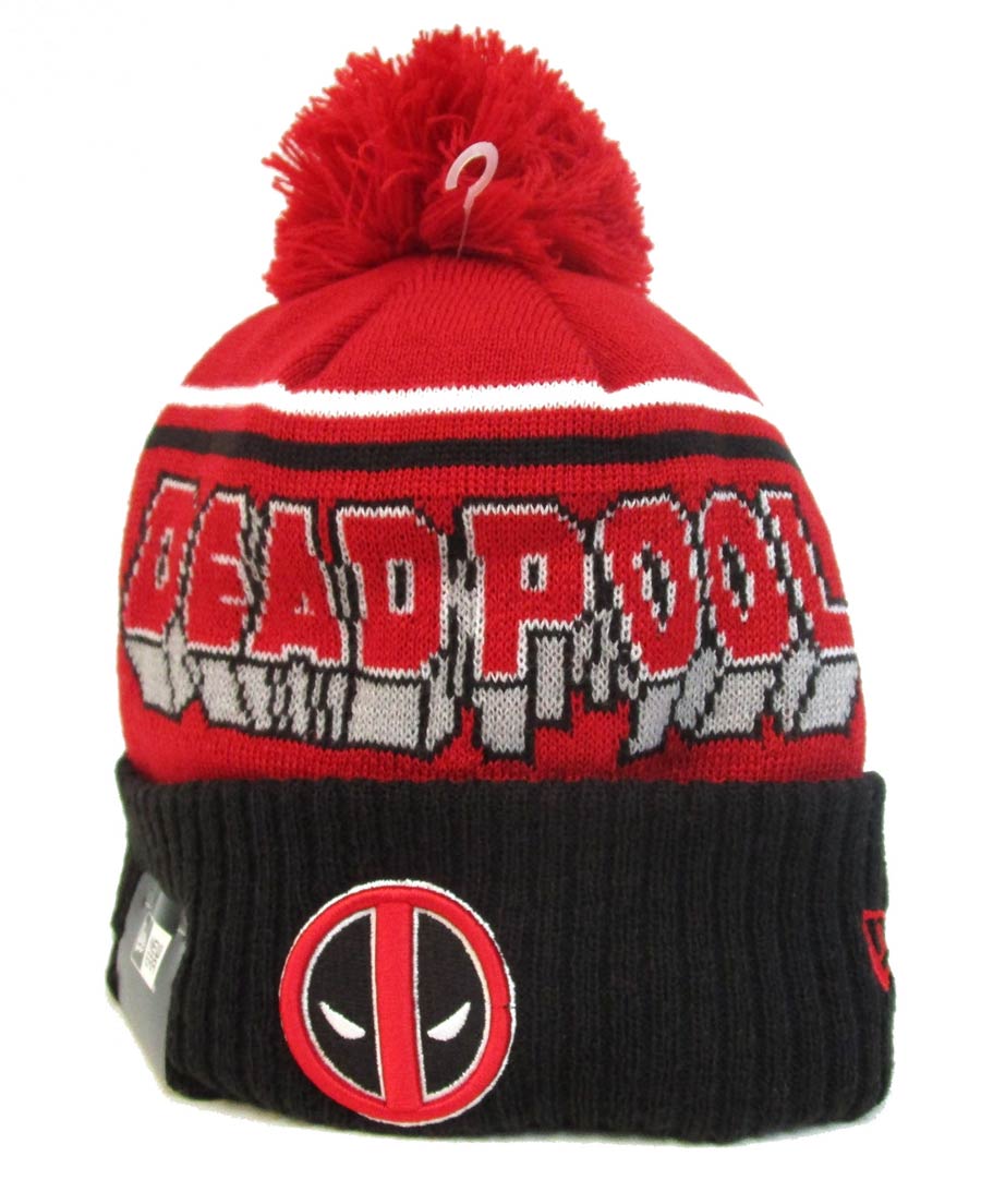 Deadpool Jumbo Cheer Red Knit Hat