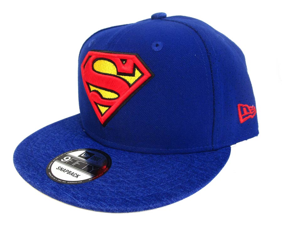 Superman Perforated Trick Blue 950 Snapback Cap