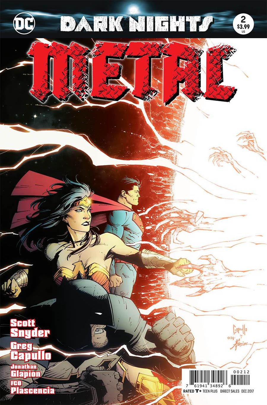 Dark Nights Metal #2 Cover I 2nd Ptg Variant Greg Capullo & Jonathon Glapion Cover