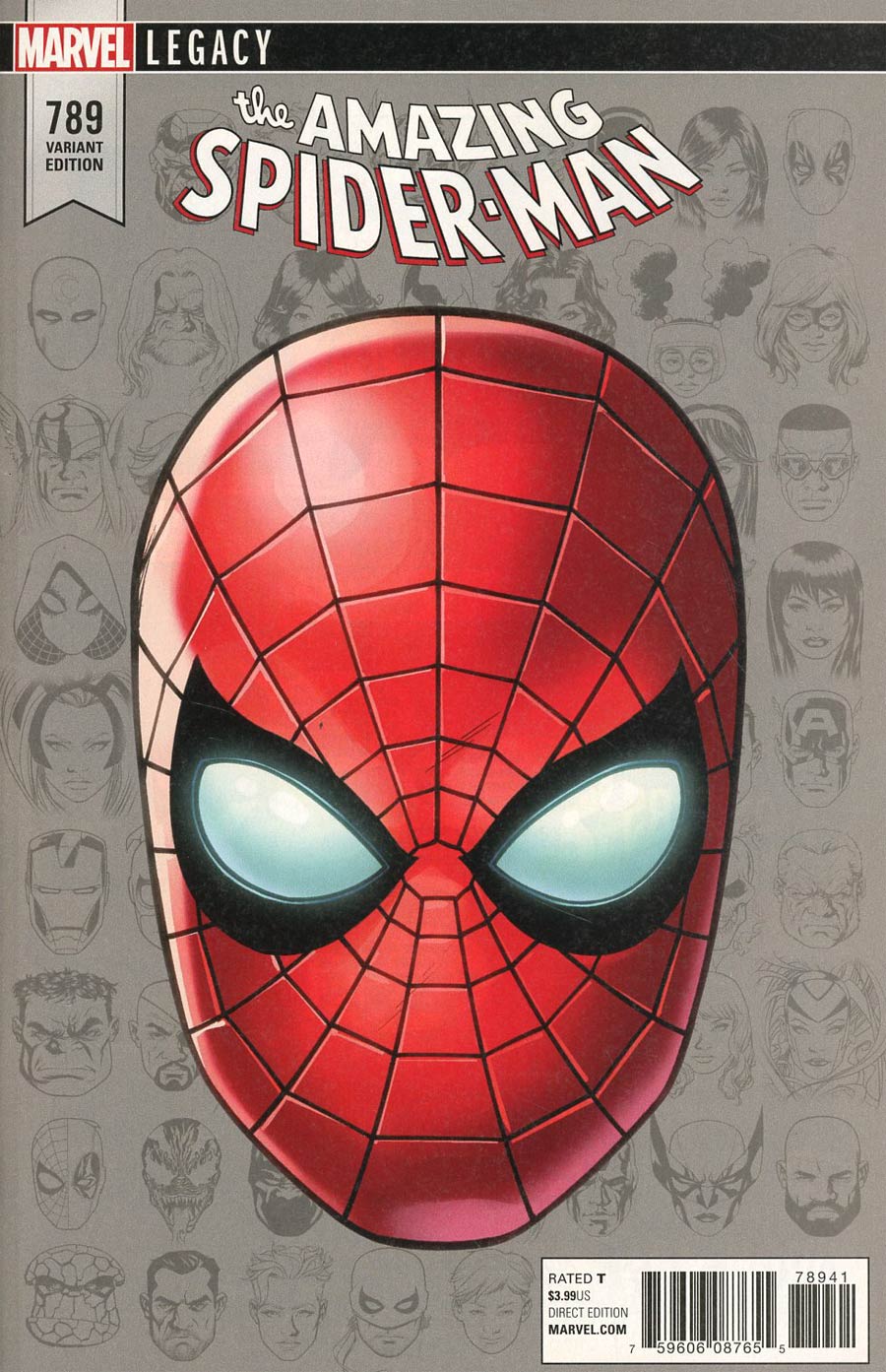Amazing Spider-Man Vol 4 #789 Cover D Incentive Mike McKone Legacy Headshot Variant Cover (Marvel Legacy Tie-In)