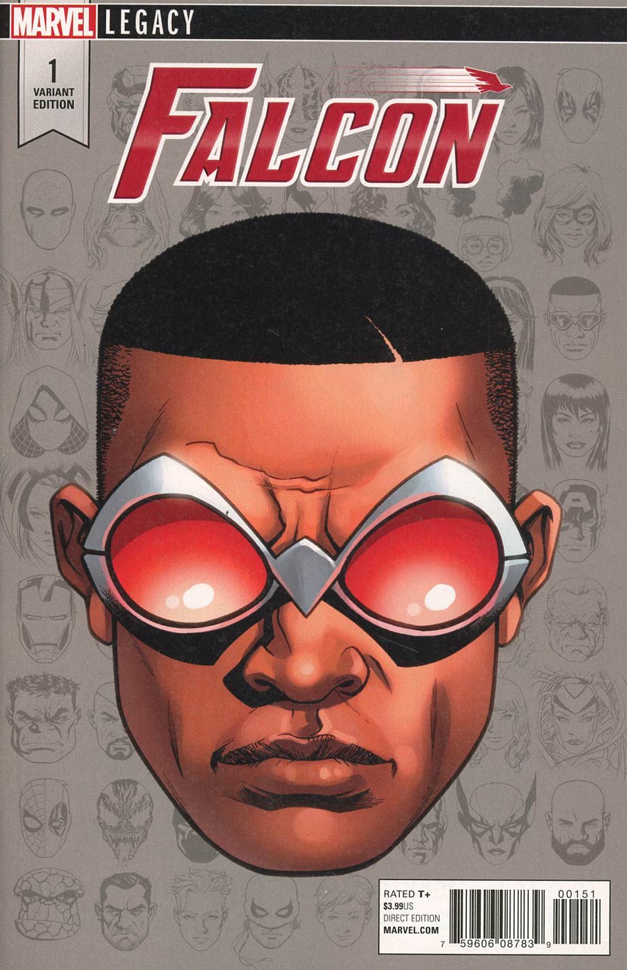 Falcon Vol 2 #1 Cover E Incentive Mike McKone Legacy Headshot Variant Cover (Marvel Legacy Tie-In)