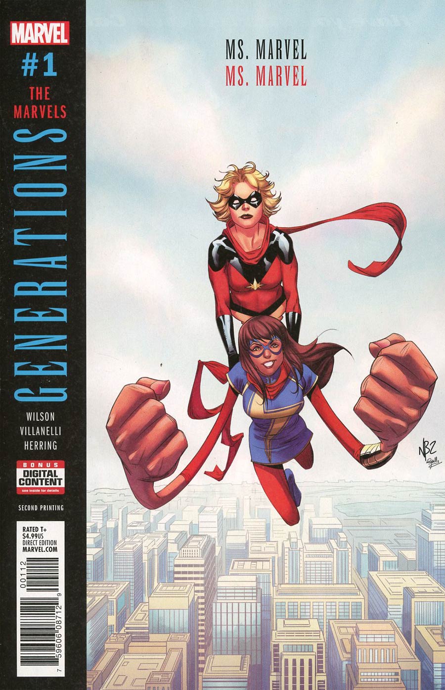 Generations Ms Marvel & Ms Marvel #1 Cover D 2nd Ptg Variant Nelson Blake Cover