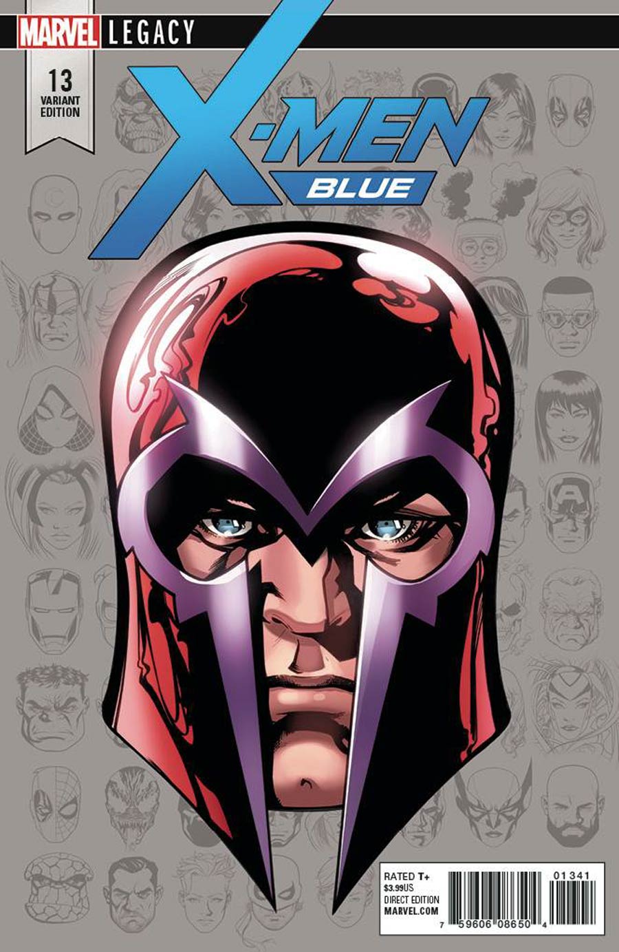 X-Men Blue #13 Cover C Incentive Mike McKone Legacy Headshot Variant Cover (Mojo Worldwide Part 2)(Marvel Legacy Tie-In)