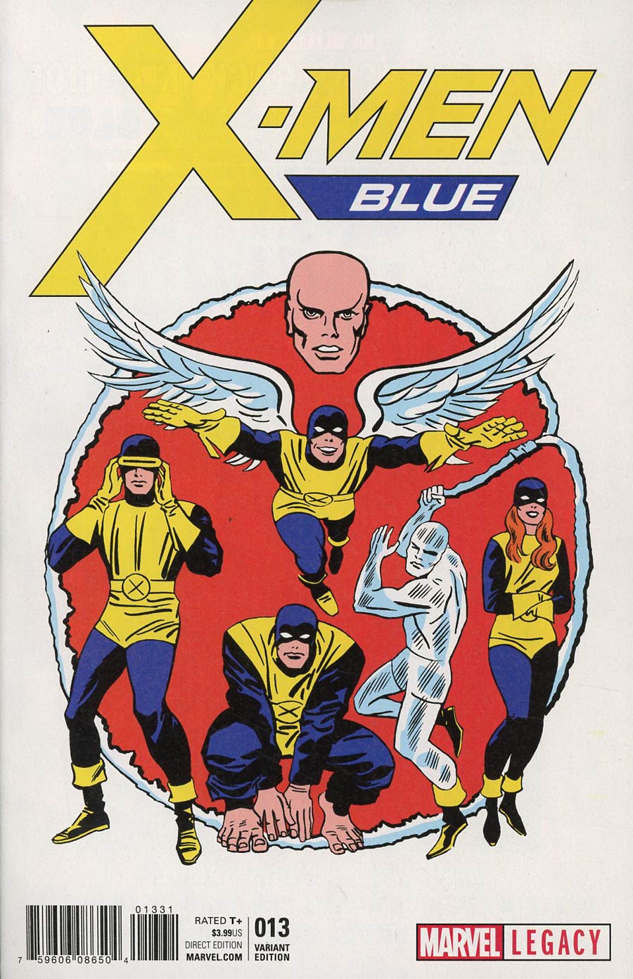 X-Men Blue #13 Cover D Incentive Jack Kirby 1965 T-Shirt Variant Cover (Mojo Worldwide Part 2)(Marvel Legacy Tie-In)