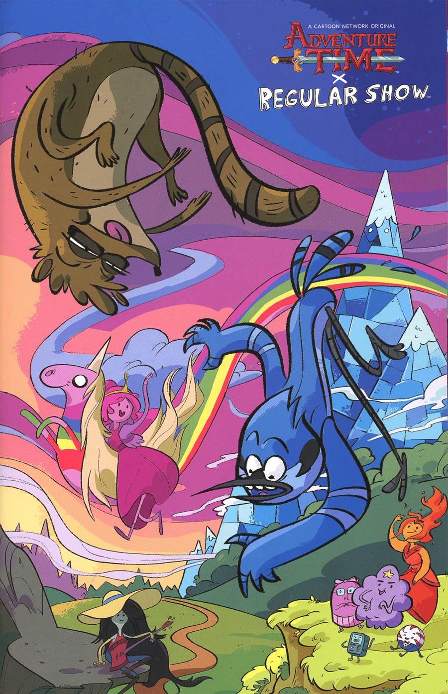 Adventure Time Regular Show #3 Cover D Incentive Gaby Epstein Mash-Up Homage Virgin Variant Cover