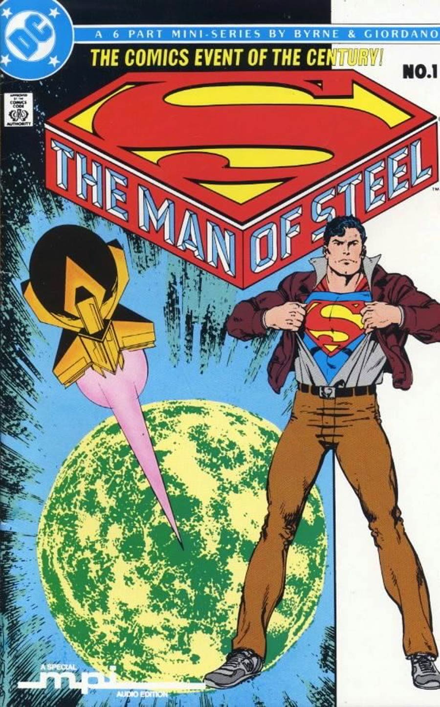 Man Of Steel #1 Cover G MPI Audio Edition Without Cassette Tape