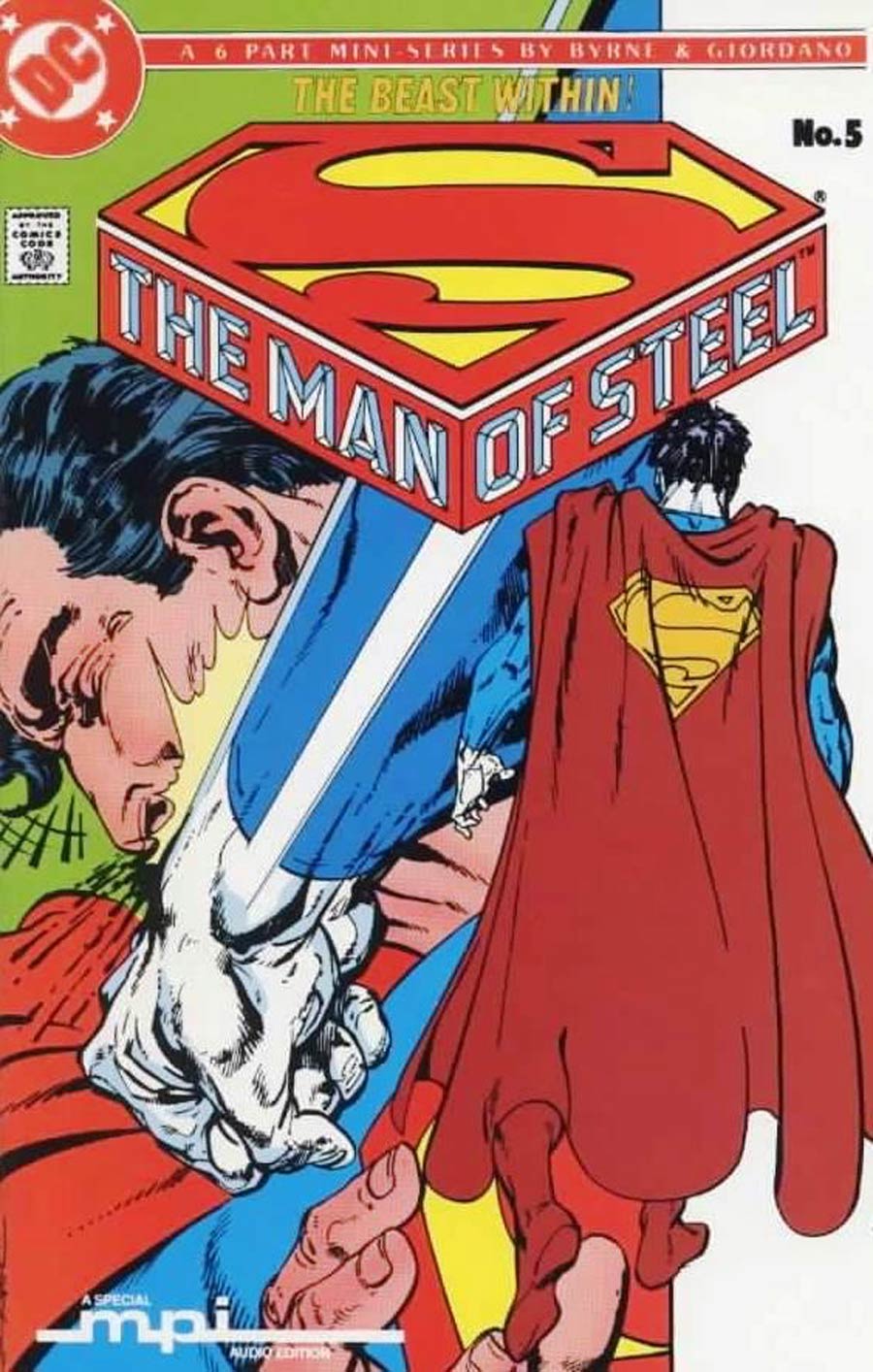 Man Of Steel #5 Cover B MPI Audio Edition With Cassette Tape