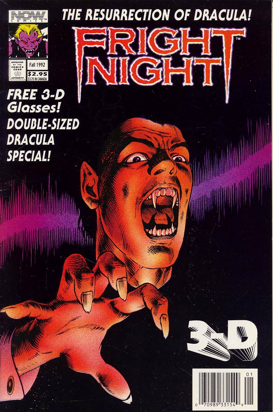 Fright Night 3-D Fall 1992 Special #1 Cover A With Polybag