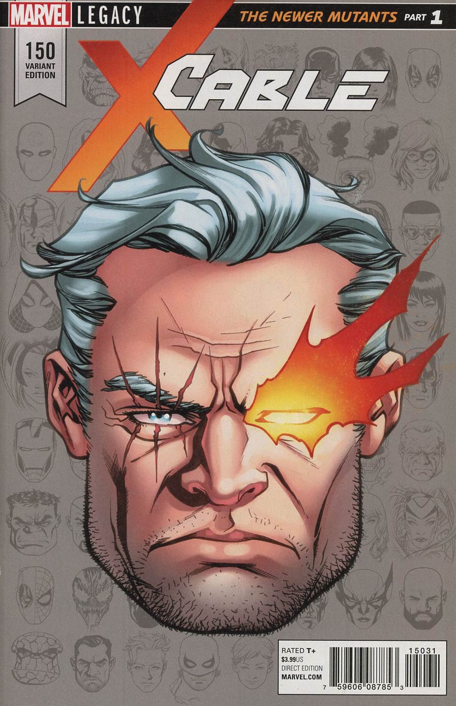 Cable Vol 3 #150 Cover D Incentive Mike McKone Legacy Headshot Variant Cover (Marvel Legacy Tie-In)