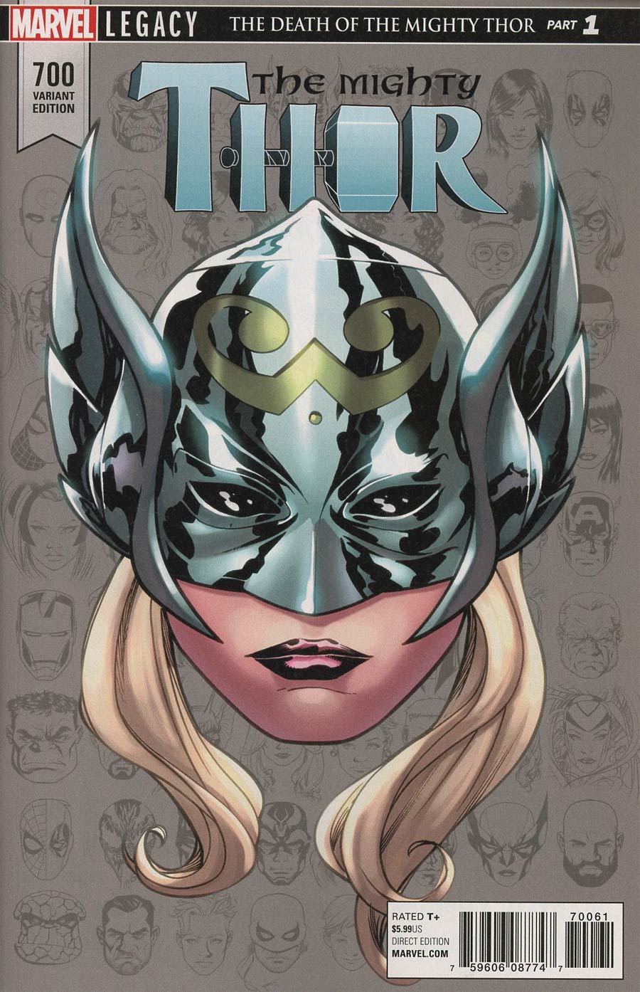Mighty Thor Vol 2 #700 Cover F Incentive Mike McKone Legacy Headshot Variant Cover (Marvel Legacy Tie-In)